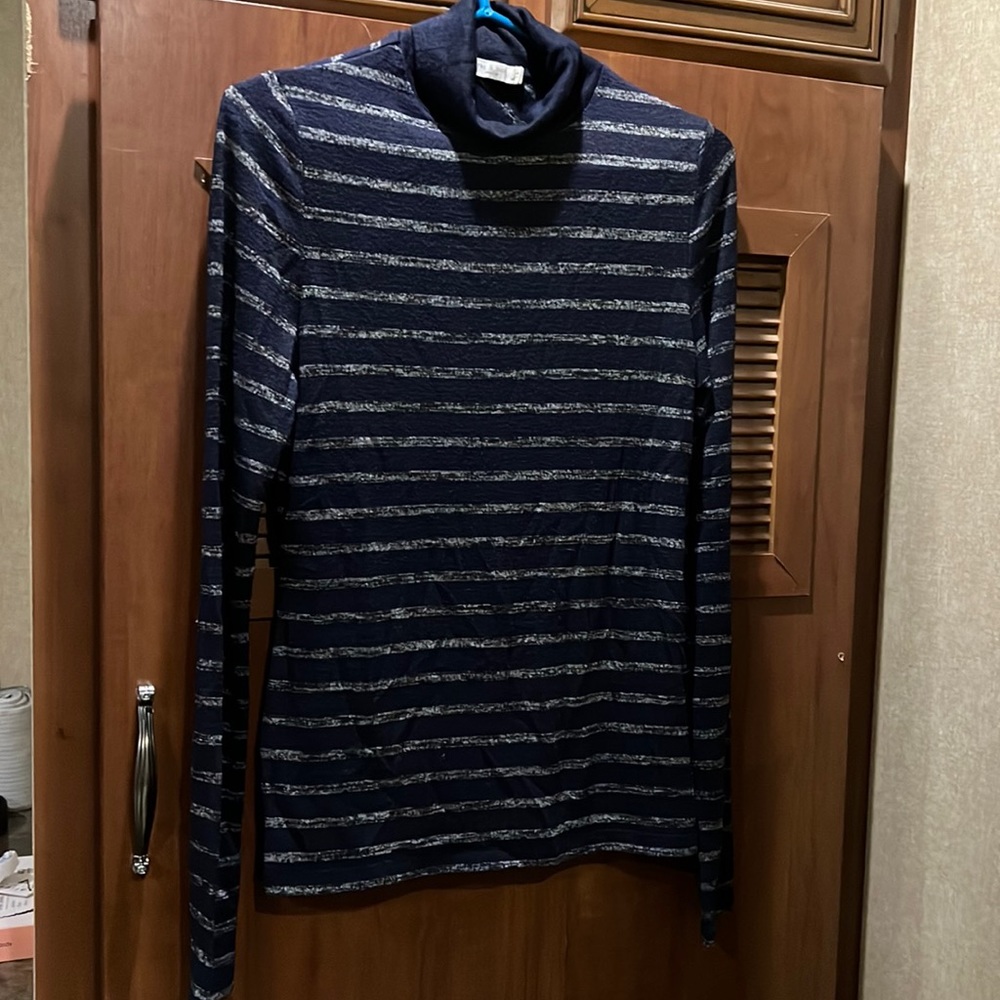 Rag & Bone turtleneck striped shirt